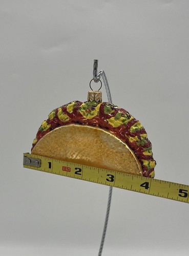 Neiman Marcus Exclusive Glass Taco Christmas Ornament - Picture 5 of 7