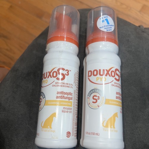 Menge 2 Douxo S3 Pyo medizinisches antimykotisches Reinigungsmousse 5 Oz Ablaufdatum 06/2026