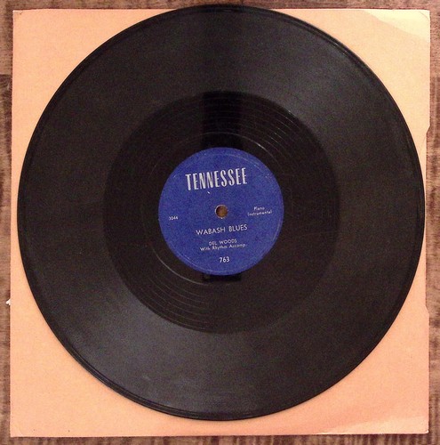 Del Woods Wabash Blues / Please Don't Talk About Me Tennessee 78 RPM 78 - Picture 2 of 3