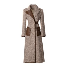 Winter Women's Lapel Parka Thick Slim Fit Long A-line Jackets Coats Winter New