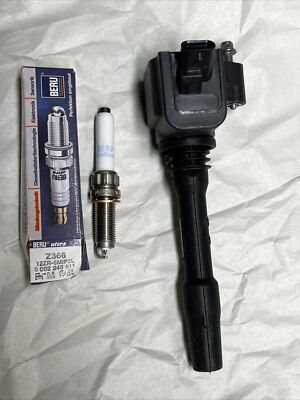 OEM Set of 4 Eldor Ignition Coils with 4Beru Spark Plugs for BMW F32 F33 G30 G12