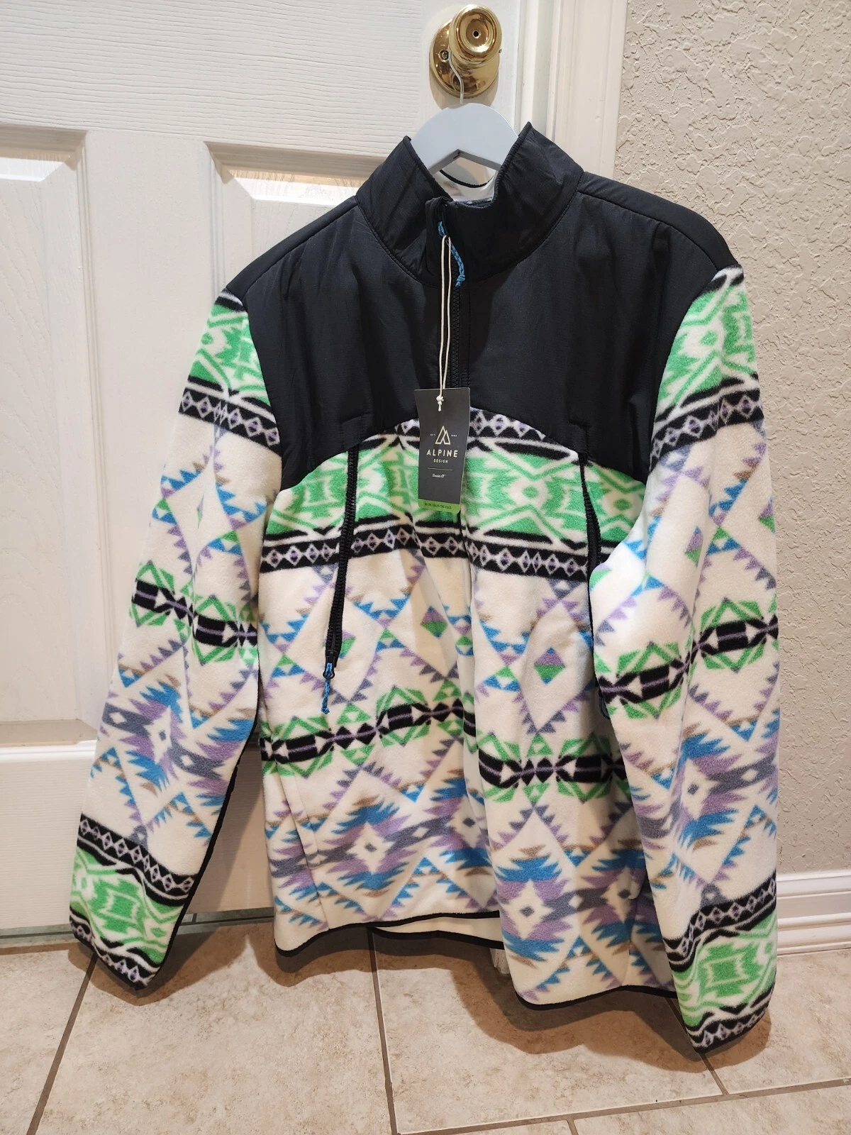 NWT Alpine Design Men's Fleece Jacket Size Large
