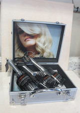 CONAIR PLATINUM BRUSH COLLECTION w CASE  SEE DETAILS 
