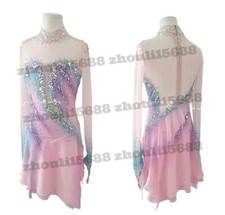 New ice figure skating dress Baton rotating dress custom size