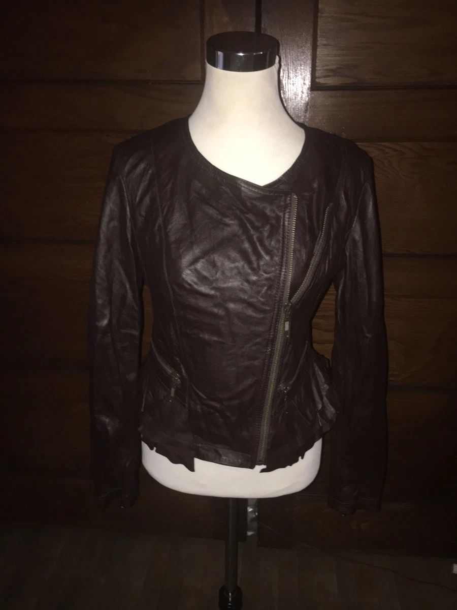 Cache leather jacket sale