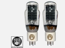 New Factory Platinum Matched Pair 2x Electro Harmonix 2A3 Gold Grid Vacuum Tub