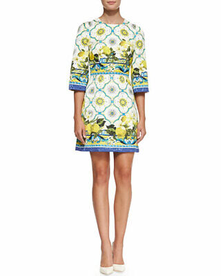 dolce and gabbana lemon print dress