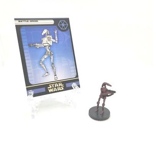 Star Wars Miniatures Battle Droid w/Card 30/60 WoTC Common