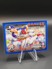 Spencer Strider 2024 Topps Series 1 Baseball #11 Blue Border Parallel - Braves