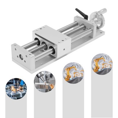 200MM Cross Sliding Table Linear Rail Slide Stage Manual Actuator Table CNC Mill