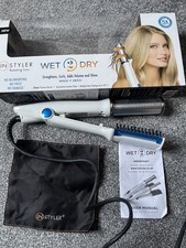 InStyler Wet 2 Dry Hair Styler Rotierende Heißbürste einmal benutzt, verpackt
