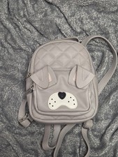 Betsey Johnson Puppy Face Backpack Purse Handbag Small