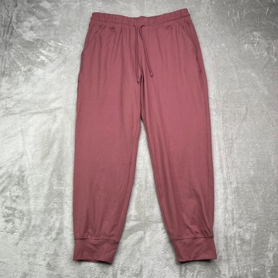 Fabletics High Waisted Performance Joggers Womens L Moonlight Mauve Short New