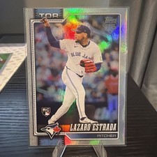 2026 Topps Series 1 Lazaro Estrada Rainbow Foil #299 RC Blue Jays