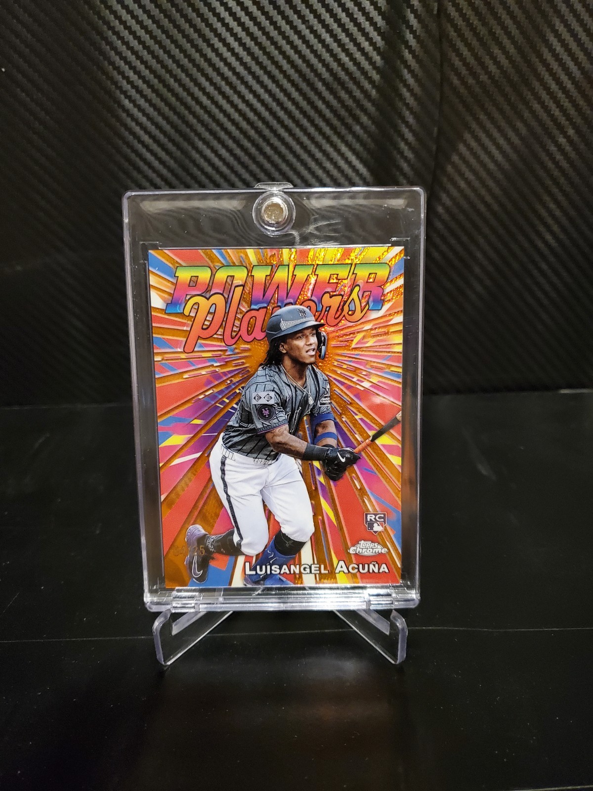 2025 TOPPS CHROME Luisangel Acuna POWER PLAYERS ROOKIE ORANGE /25