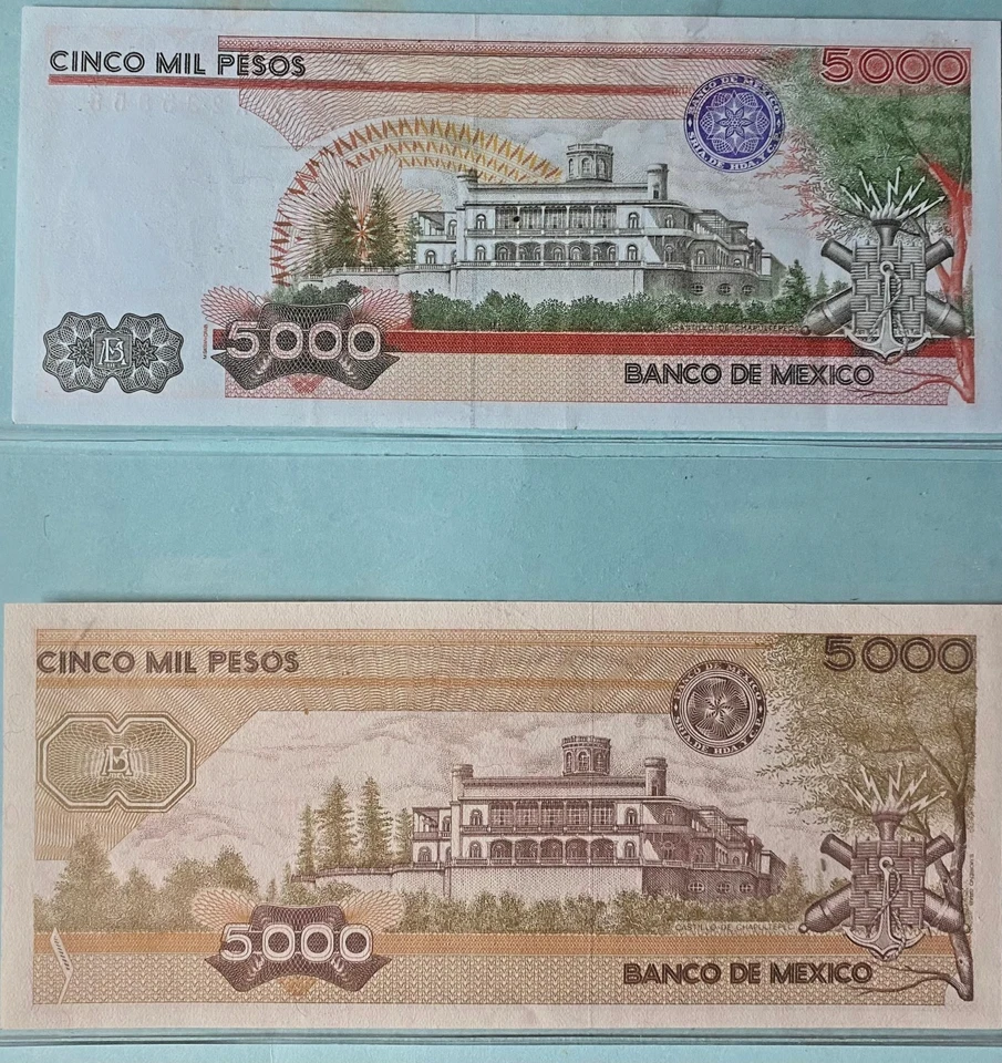 无与伦比的周末优惠:一对来自墨西哥失去十年的5000美元钞票。 — 第 4/4 张图片