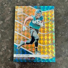 2019 Panini Spectra Rookie Neon Orange #178 Josh Oliver /15 Jacksonville Jaguars