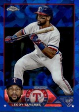 2023 Topps Chrome Update Sapphire Leody Taveras #USCS257 Texas Rangers 3C