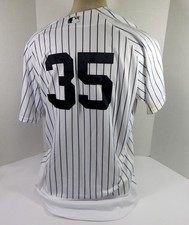 2022 New York Yankees Clay Holmes #35 Game Used White Jersey 50 DP29412