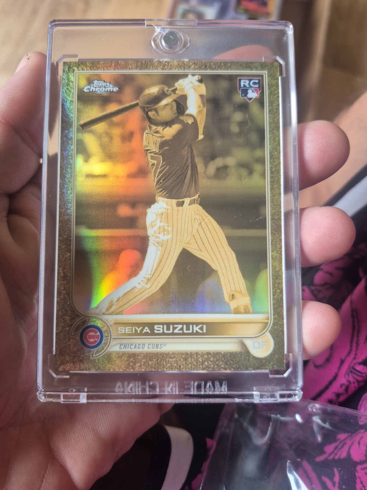 2022 Topps Chrome Gilded Collection Seiya Suzuki RC /199