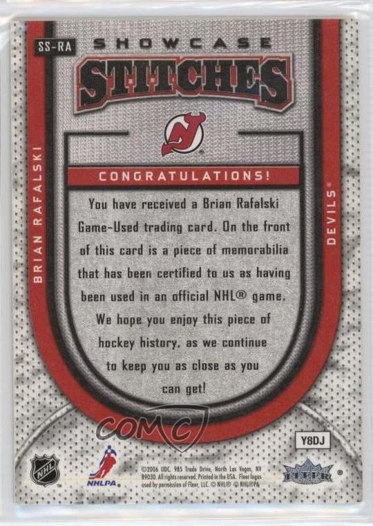 2006-07 Flair Showcase Showcase Stitches Brian Rafalski #SS-RA - Image 2 of 2