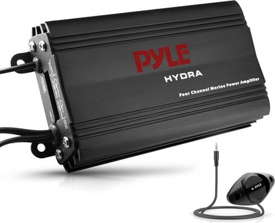Pyle 800W 4-Channel Hydra Marine Micro Amplifier - Waterproof - GAIN Level... 