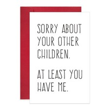 Ogeby Funny Birthday Card for Dad Mom, Thanksgiving 8 x 5.3 inches, 19