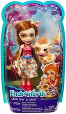 Muñeca de vaca Cailey Enchantimals y figura de curdle