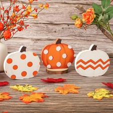 Fall Pumpkin Decorations for Home Indoor, Thanksgiving Table Decor, Harvest Tabl