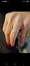 Diamond Ring Size L Paid £1 200 Oval Shape 1.00 Beautiful Ring.
