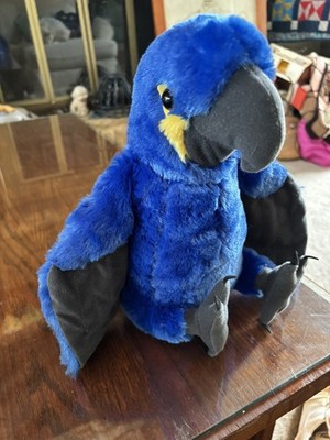 Hyacinth Macaw 12'' Wild Republic Plush Stuffed Animal Bird Parrot 