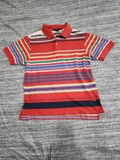 Multi Color Daniel Cremieux Polo Shirt Size Medium 100 Cotton