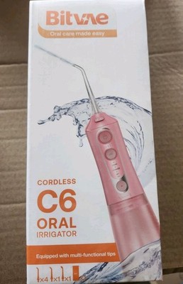 *Bitvae Cordless C6 Oral Irrigator -Pink Color- NEW SEALED