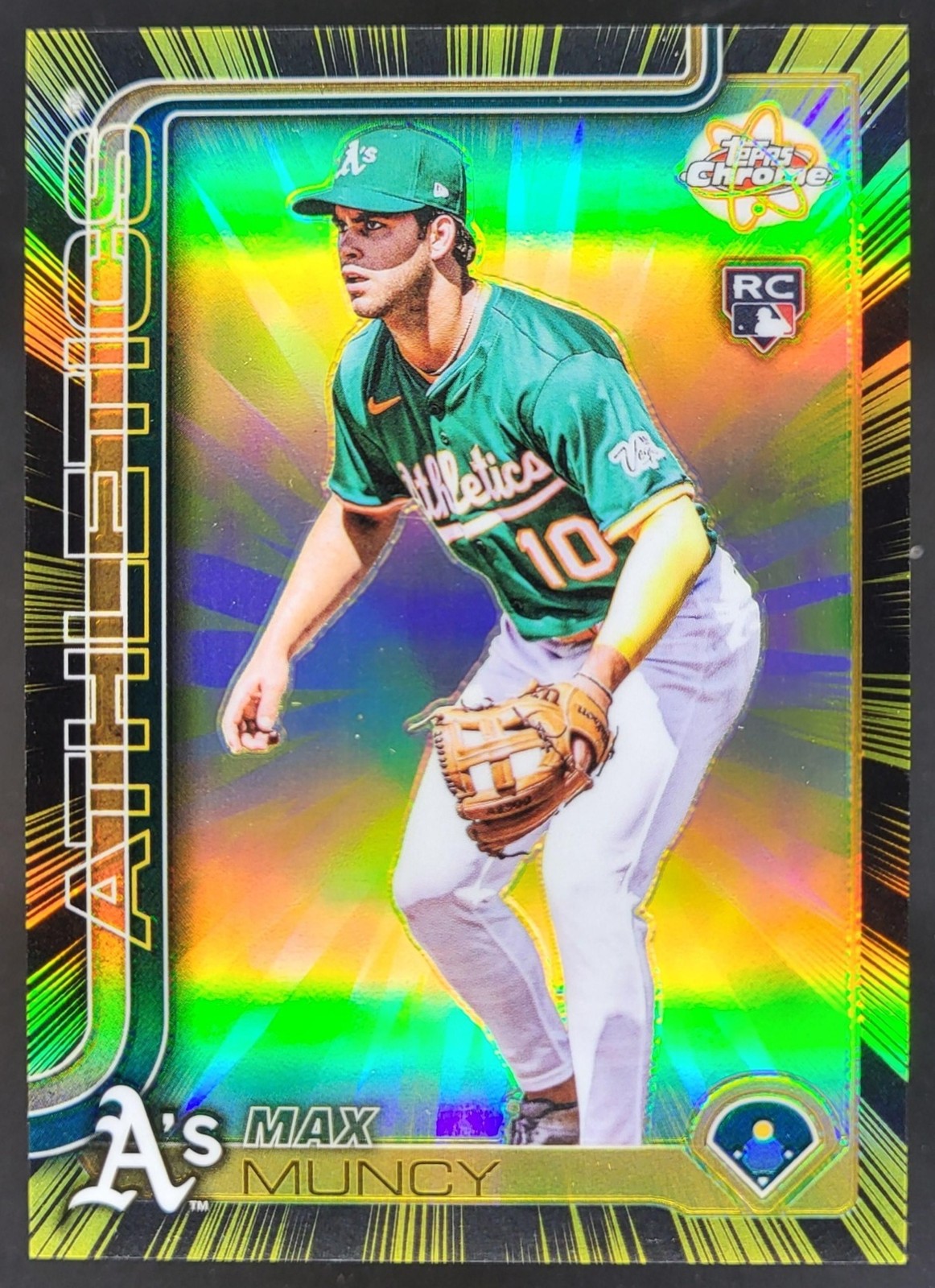 2025 Topps Chrome Update Max Muncy Radiating Rookie #RR-29 SP RC Athletics SO