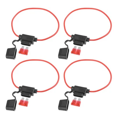 Porte-fusible en ligne de Style lame ATC pour voiture, calibre 18, DC 12V 4 jeux - Photo 1/4
