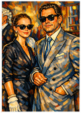 ERROL FLYNN & PATRICE WYMORE * Fun Novelty * CELEBRITY * Art Card * ATC ACEO
