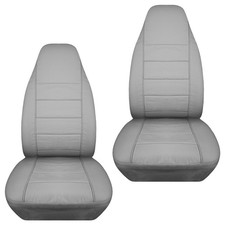 Front Set Highback Seat Covers Fits Ford Explorer 1991 To 2002 Silver