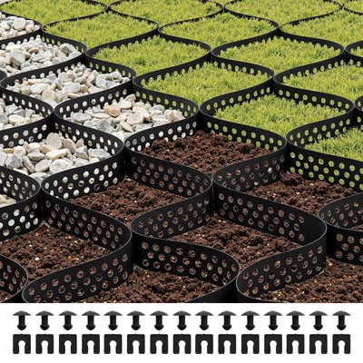 VEVOR Ground Grid 2-In Depth Geocell Grid 32.81x9.84 FT/10000x3000 mm for Gravel