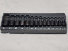 Snap On 14 Pc 38 Drive Shallow Metric Impact Socket Set 214imfmya -used- T543 Snap On 14 Pc 38 Drive Shallow Metric Impact Socket Set 214imfmya -used- T543
