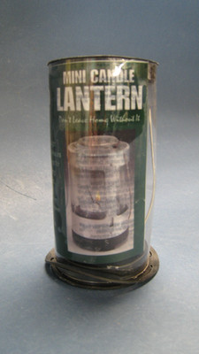 Vintage Unused UCO Mini Candle Lantern w Packaging Camp Lantern Silver