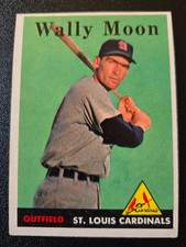 1958 Topps Wally Moon #210 St. Louis Cardinals Vintage Baseball Card