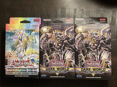 Yu-Gi-Oh! Dark World 2x & Legend of the Crystal Beasts 1x Sealed Structure Decks