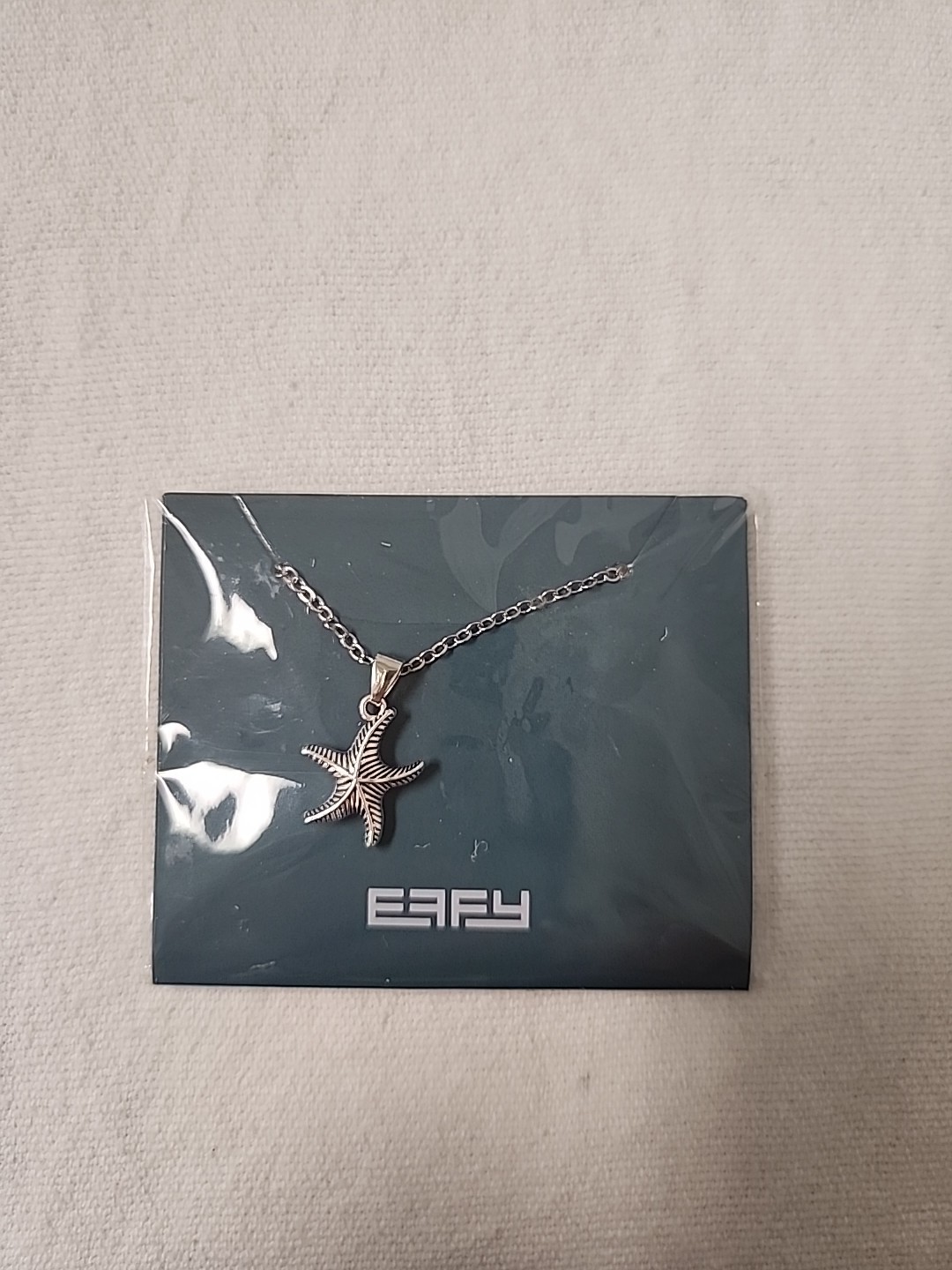 EFFY Starfish Pendant Necklace Silver Tone New in Package