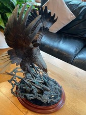 Franklin Mint Alaskan Chilkat Golden Eagle Bronze Sculpture.  Limited Edition.