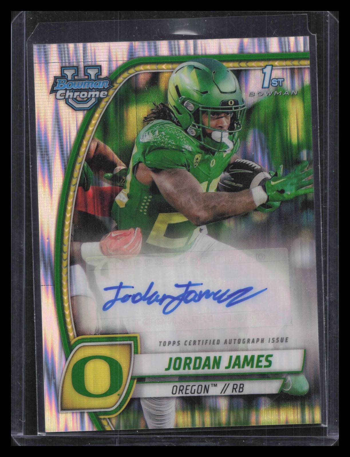 2024 Bowman University Chrome #PA-JJA Jordan James Auto Stealth Refractor
