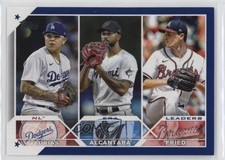 2023 Series 1 League Leaders Retail Royal Blue Max Fried Sandy Alcantara f2v