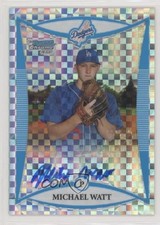 2008 Bowman Chrome Prospects Prospect X-Fractor 79/250 Michael Watt Auto 0l1