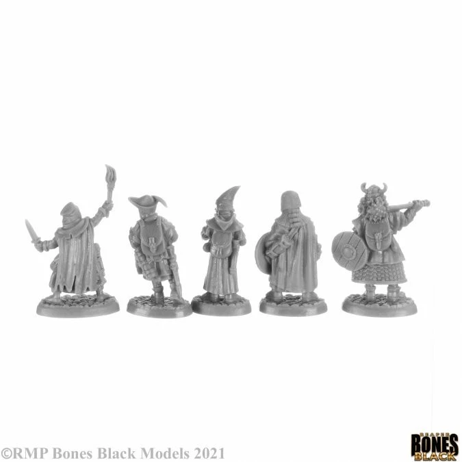 Miniaturas de mercenarios Reaper 44149 secuaces y arrendatarios (negro huesos) Foto 3 de 4