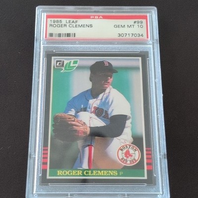 Leaf 1985 Roger Clemens #99 Rookie Base Set Boston Red Sox PSA 10 Baseball Card