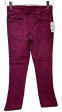 Kids Corduroy Pants Burgundy, Size 8 with Elastic Waistband Bottoms, Brand New